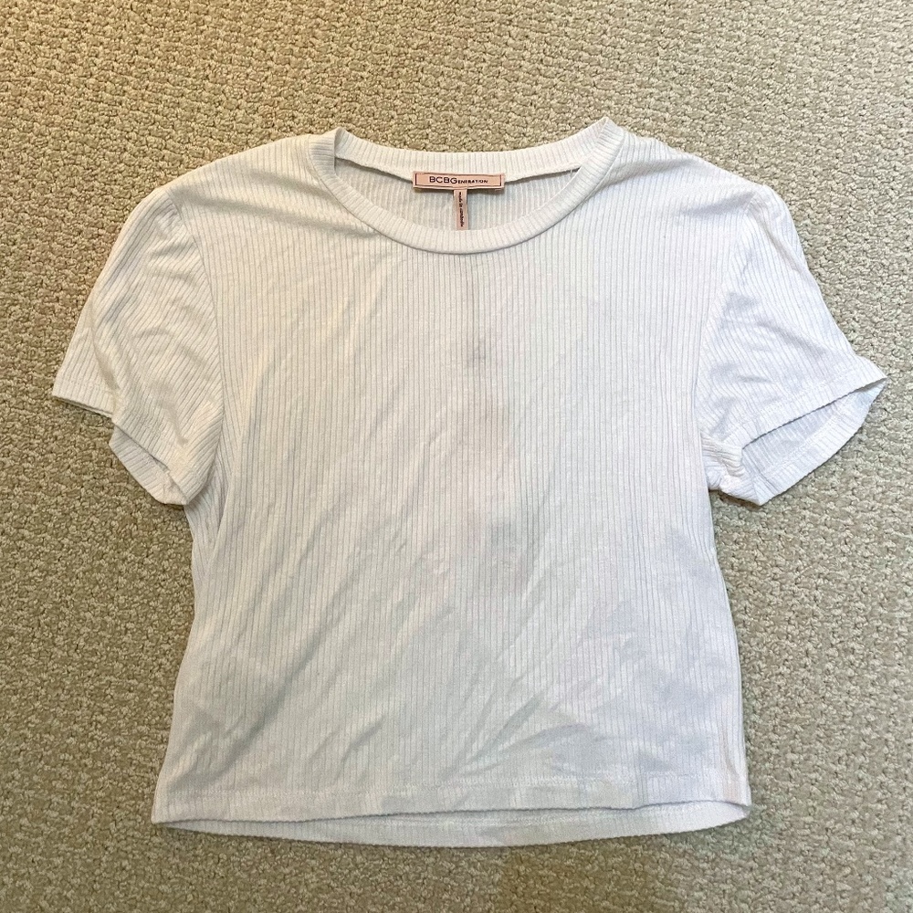 BCBGeneration white cropped tee